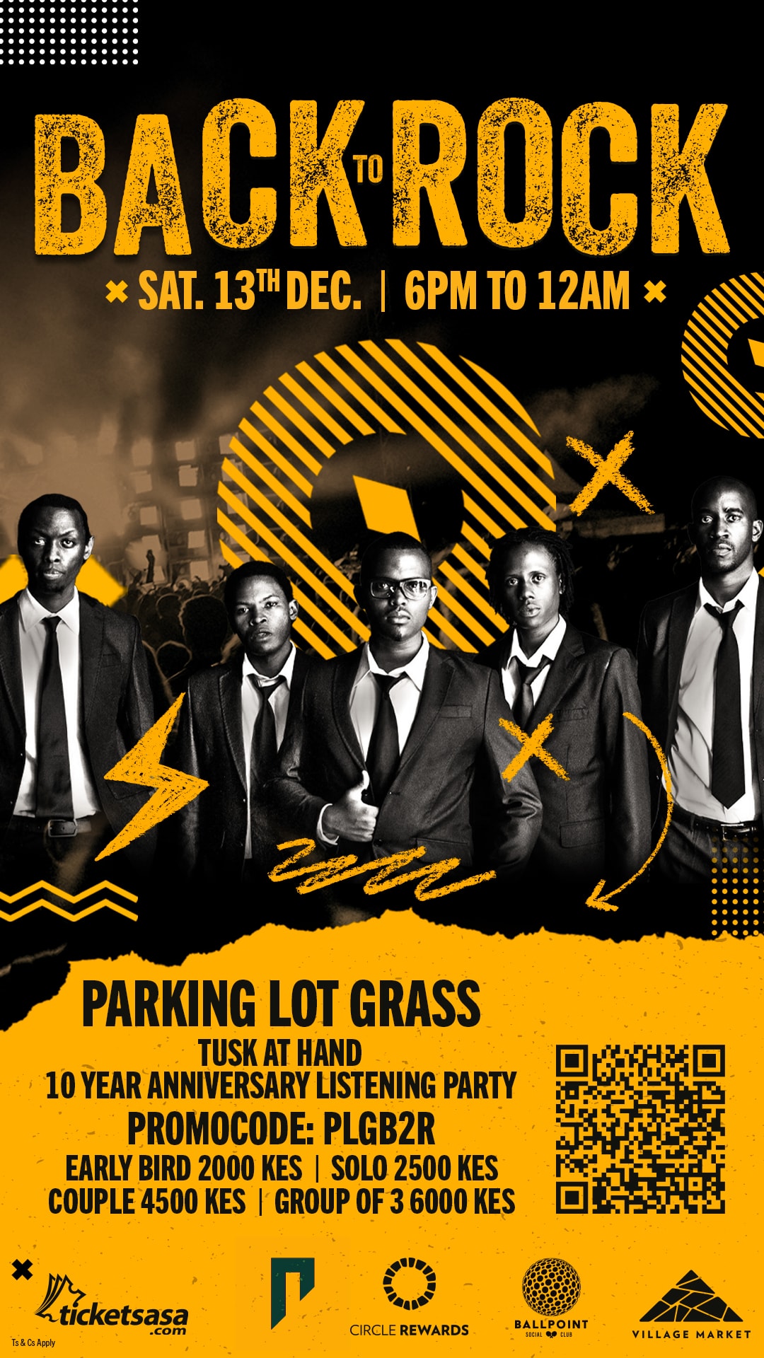 Parkinglotgrass Back to Rock Album Listening Party - December 13th